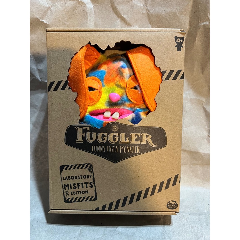 Fuggler Laboratory Misfits Plush‎ Multi-Color Tie-Dye Bunny Ugly Monster New